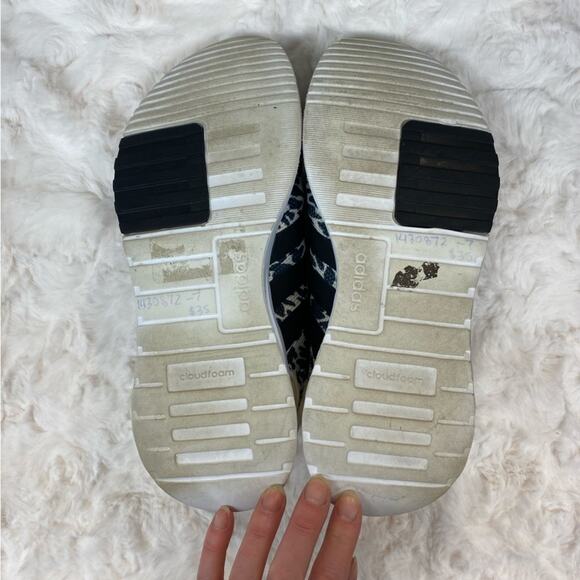 Adidas Cheetah Print Cloudfoam Running Shoes Sneaker Women's Size 8 Men's Size 7 - Picture 8 of 11